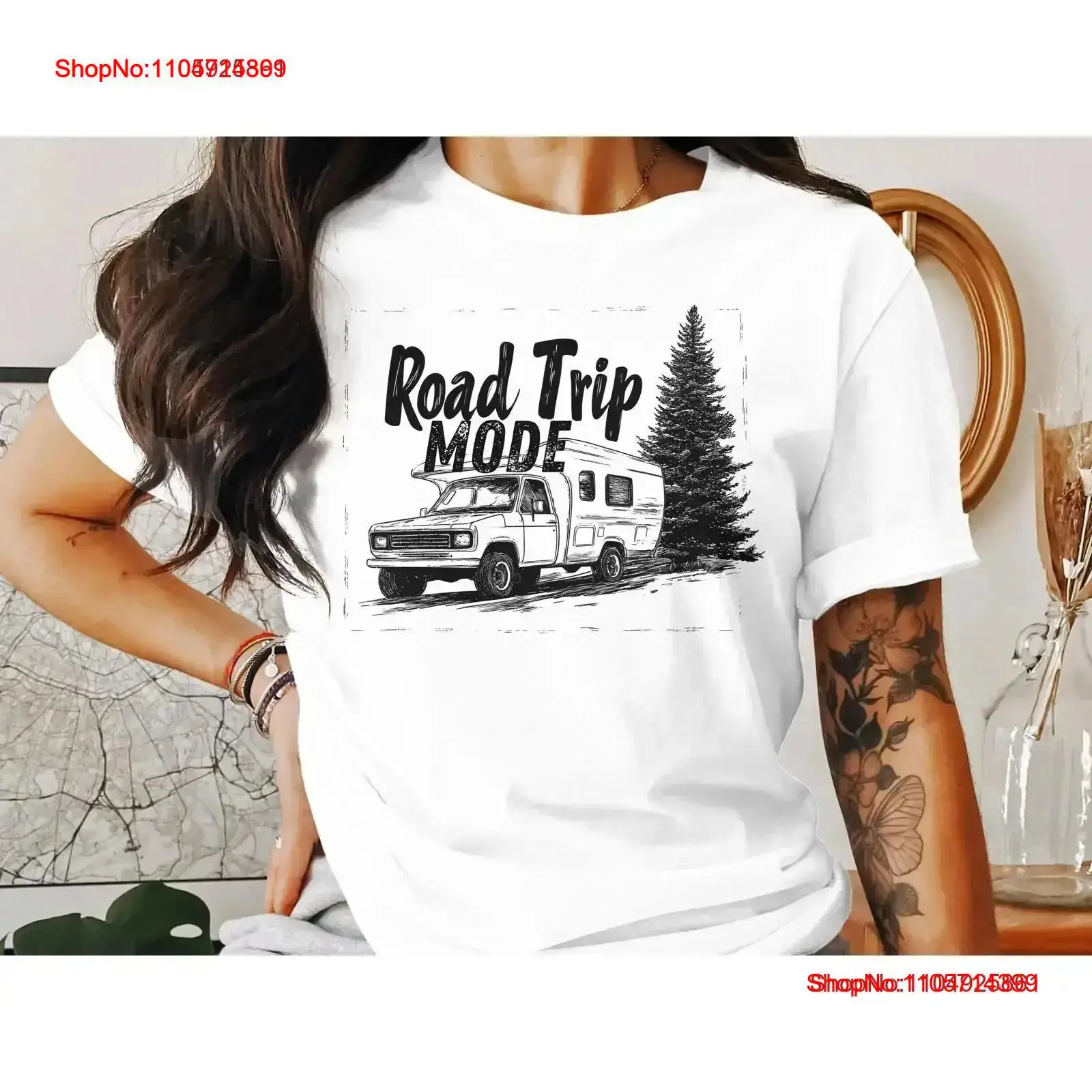 Outdoor Adventure Rv - Road Trip Mode T-Shirt Camping RV