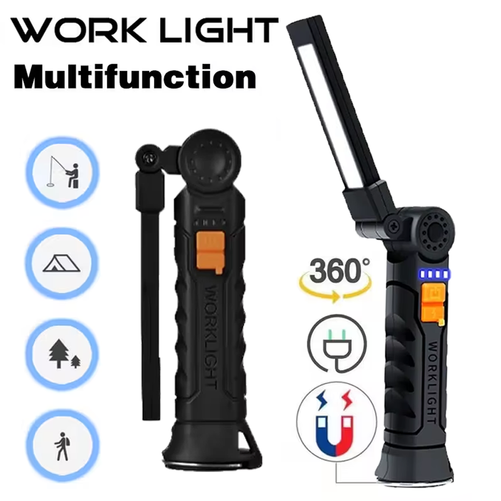 Outdoor Adventure Trips - Draagbare COB LED-zaklamp USB oplaadbare zaklamp