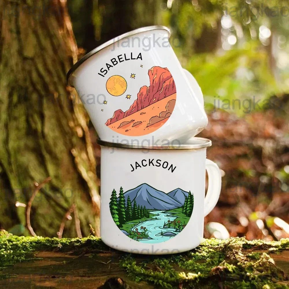 Outdoor Adventure Names - Gepersonaliseerde Camper Mokken Aangepaste Naam Camping