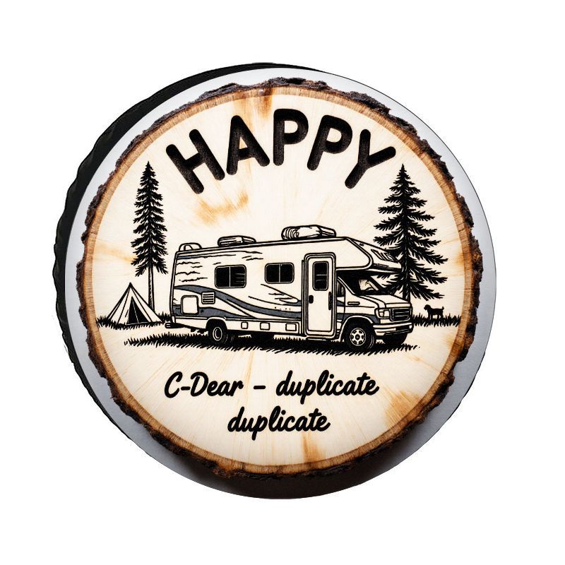 Outdoor Adventure Rv - HAPPY RV Camping Thema Polyester Bandenhoes,