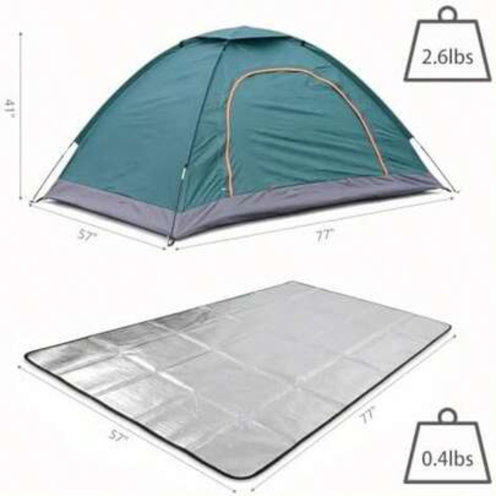 Outdoor Adventure Dome Shelter - Eenvoudige opzet, ademende mesh, dubbellaagse waterdichte