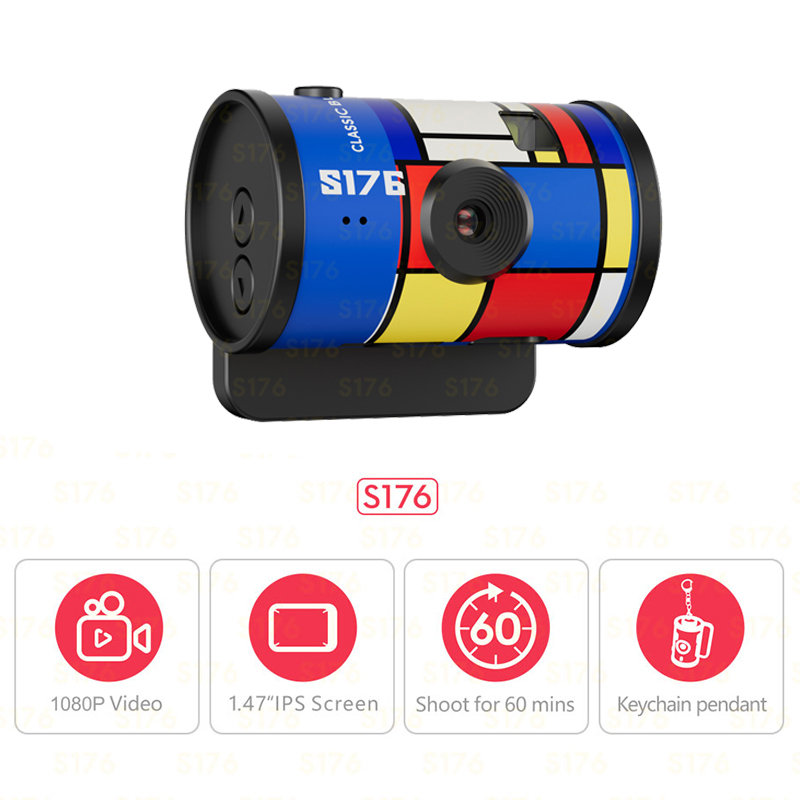 Outdoor Adventure Videos - S176 Draagbare Mini Filmcamera 1080P HD