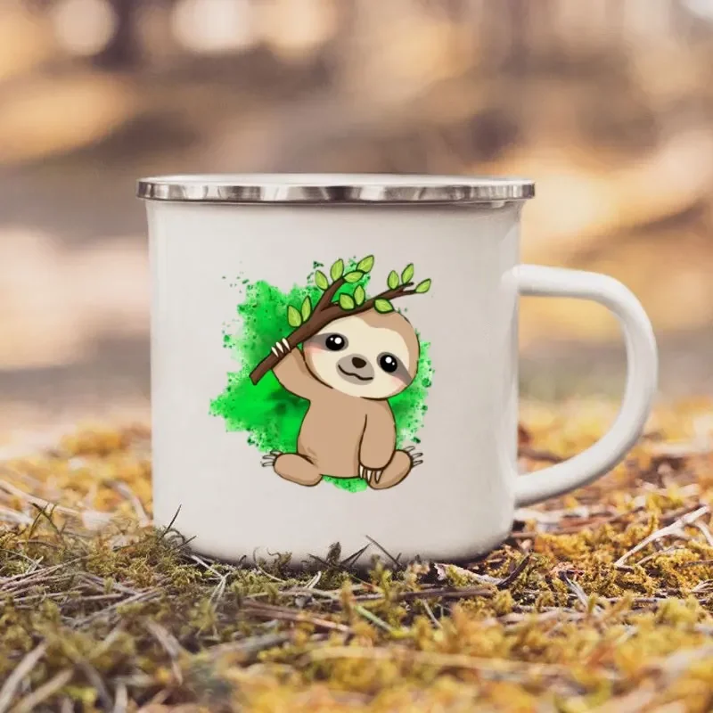 Outdoor Adventure Walks - Koffiemokken Take It Luiaard Emaille Mok