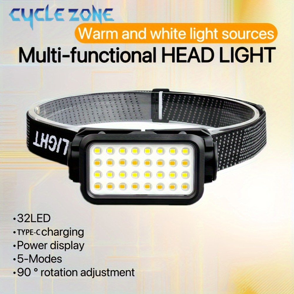 Oplaadbare koplamp met 32 LED' - Outdoor Adventure Walks recensie en prijs