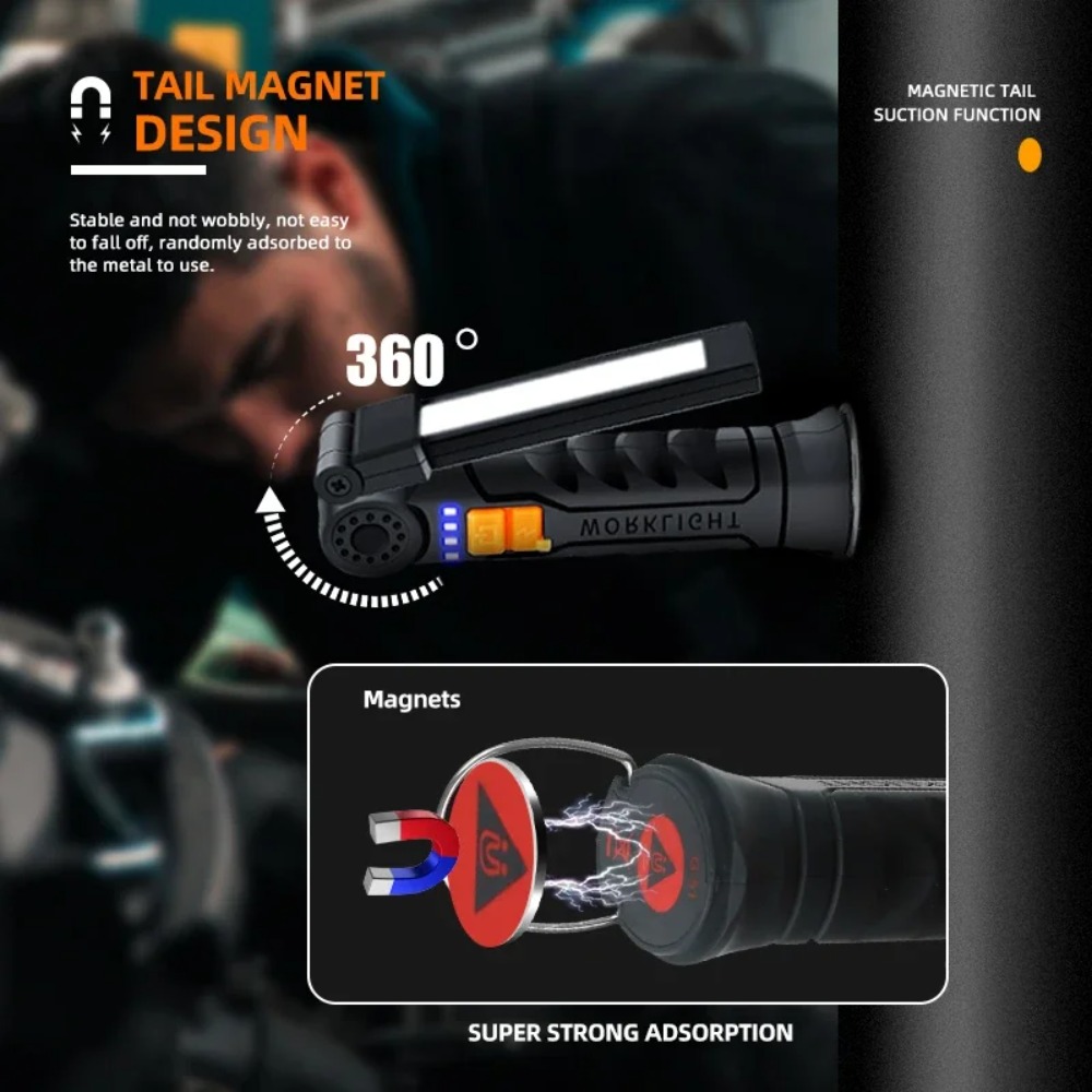 Draagbare COB LED-zaklamp USB  - Outdoor Adventure Trips recensie en prijs