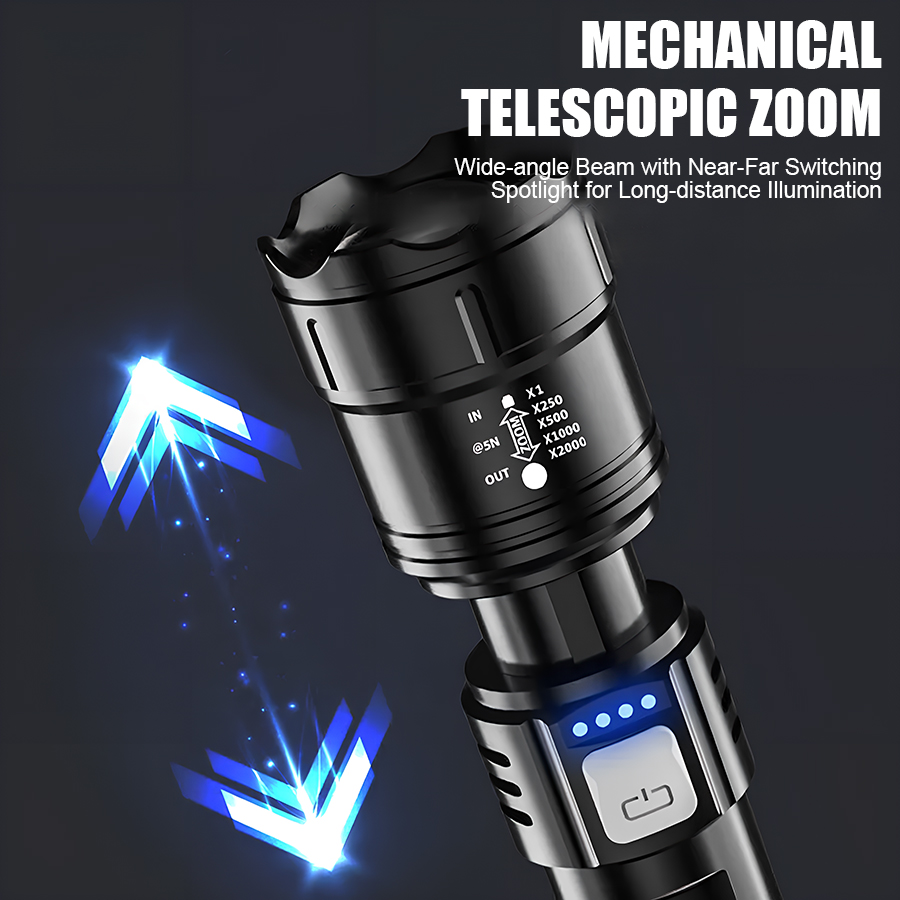 High Power P50 LED-zaklamp USB - Outdoor Adventure Trips recensie en prijs