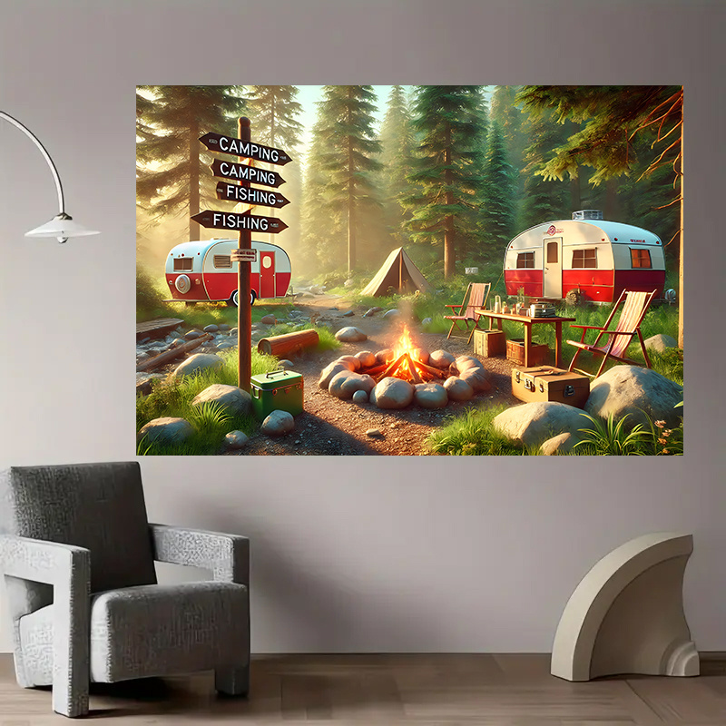 Camping RV Trailer Tapestry Ou - Outdoor Adventure Rv recensie en prijs