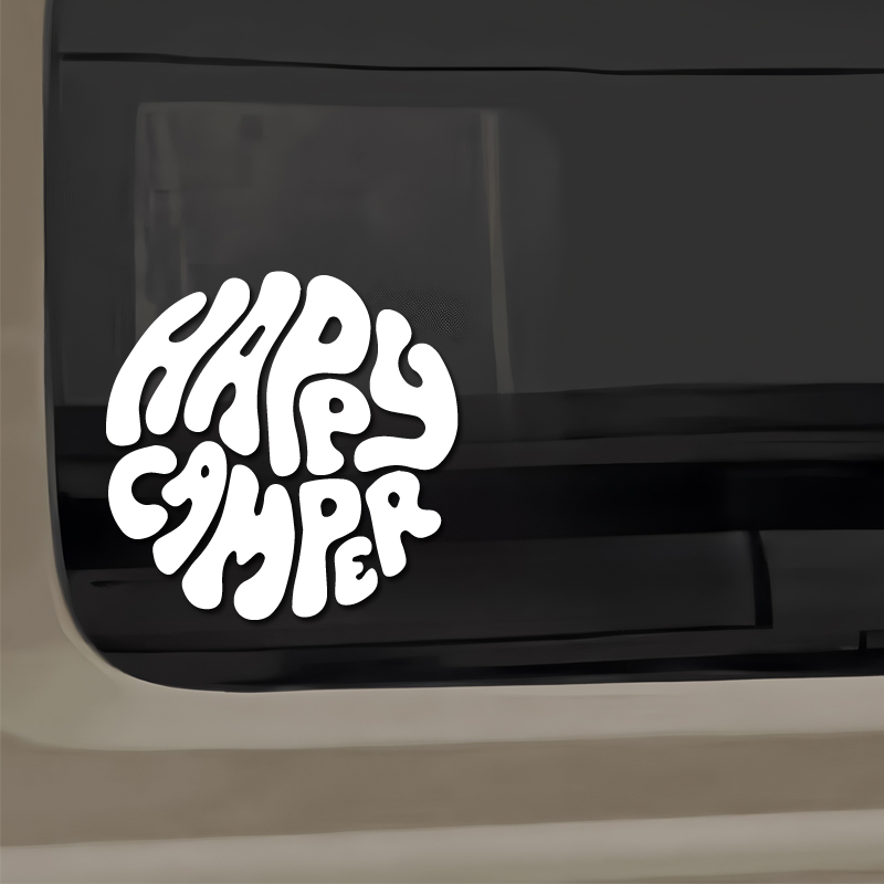 Happy Camper Boho Vinyl Sticke - Outdoor Adventure Rv recensie en prijs