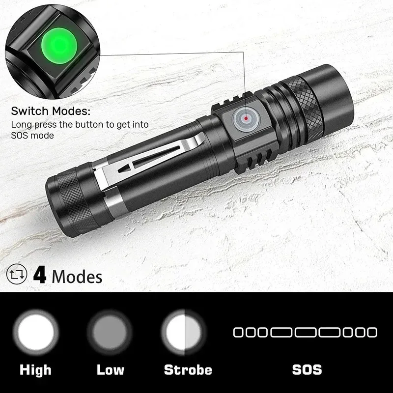 T6 LED oplaadbare zaklamp, 186 - Outdoor Adventure Trips recensie en prijs