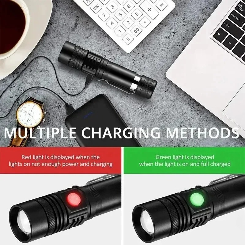 T6 LED oplaadbare zaklamp, 186 - Outdoor Adventure Trips recensie en prijs