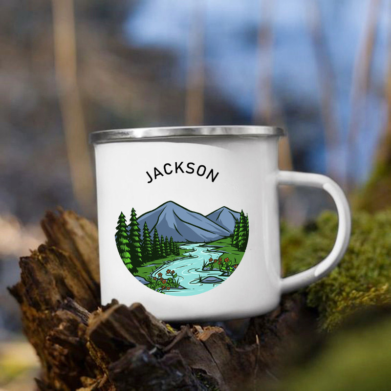 Gepersonaliseerde Camper Mokke - Outdoor Adventure Names recensie en prijs